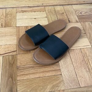 Black Slide Sandals